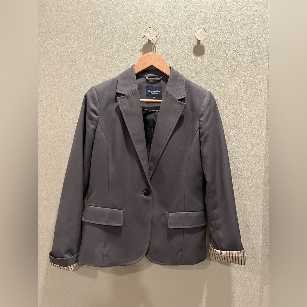 Gray basic blazer by American Eagle